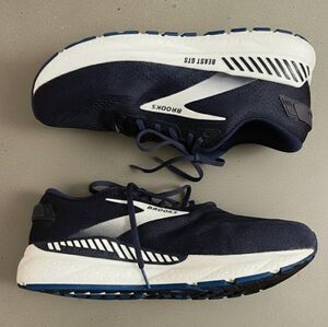 BROOKS MEN'S DARK BLUE SNEAKERS, FOR WALKING & RUNNING. SIZE: 10.